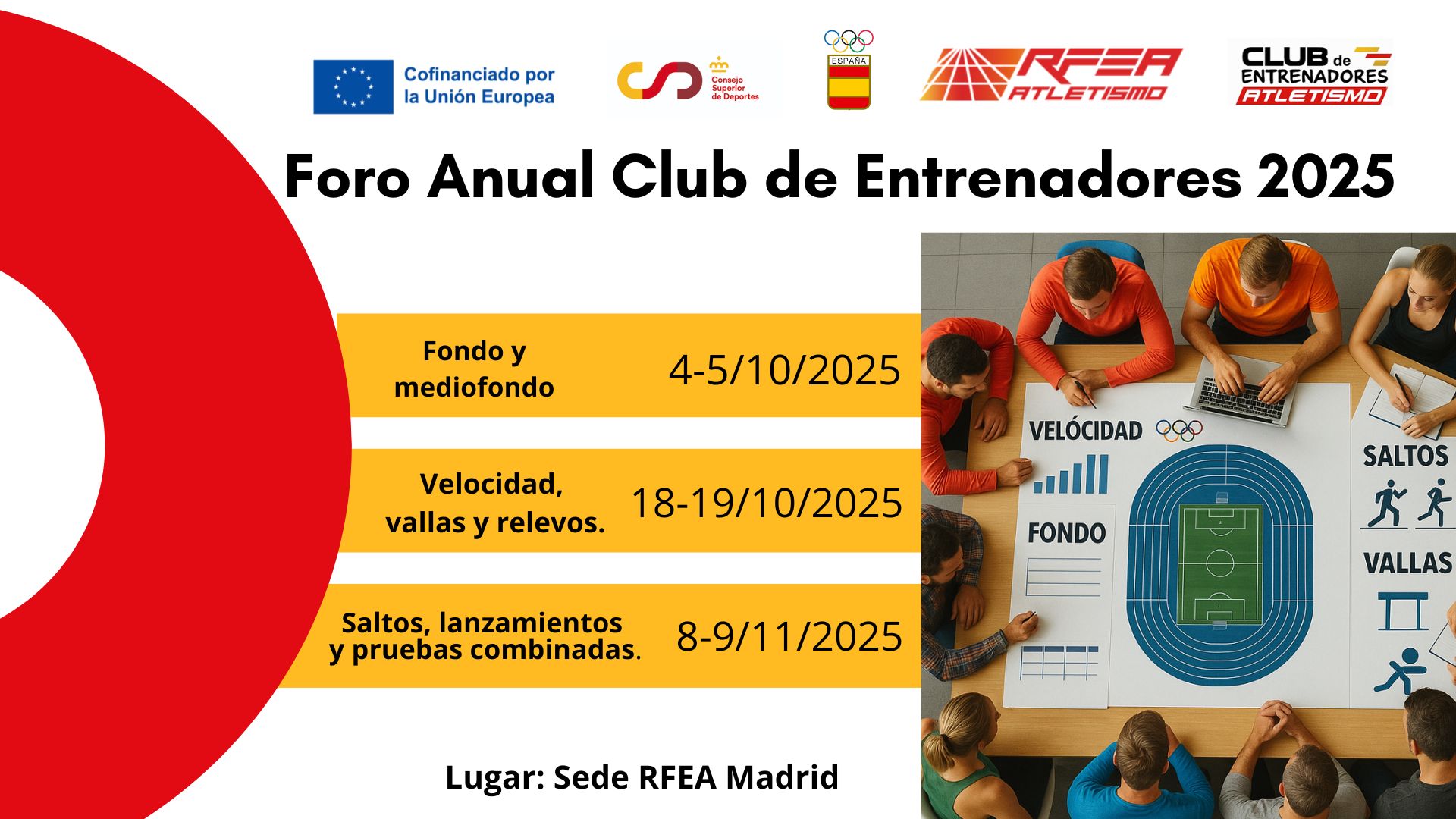 Club de entrenadores. Velocidad, vallas y relevos 2025 2025_01